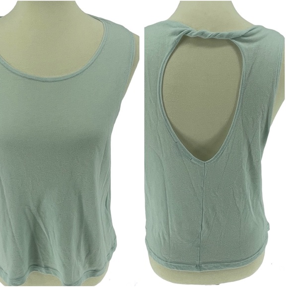 Beyond Yoga Tops - BEYOND YOGA CUT OUT BACK COTTON BLEND ATHLETIC TANK TOP LARGE
